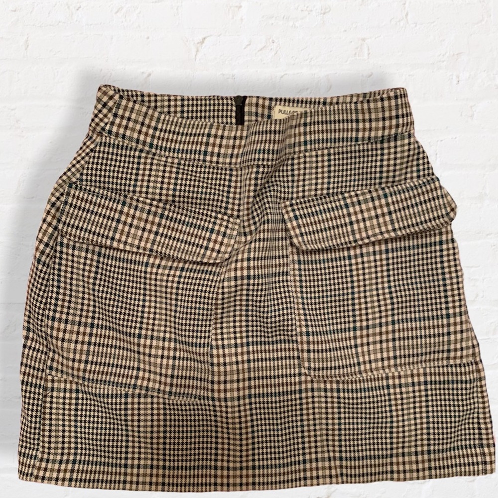 plaid mini skirt